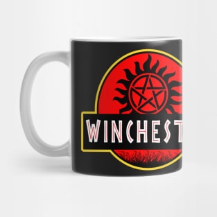 Supernatural Jurassic Park Winchester Mug